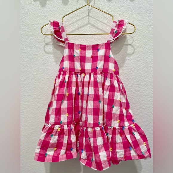 Little Me Other - Little Me Gingham Dress & Bloomers. 12 mo. Worn once. Tiny stain on ruffle.
